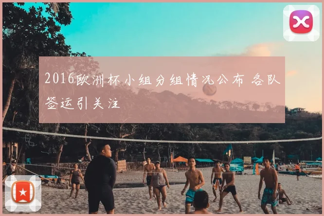 2016欧洲杯小组分组情况公布 各队签运引关注